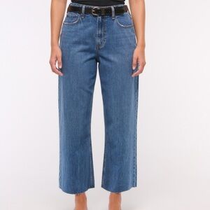 Abercrombie Crop Wide Leg High Rise